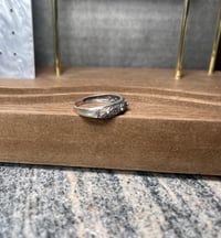 Image 2 of RJ Graziano Avon Sterling Silver Floral Filigree & Marcasite Ring (Size 10)