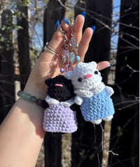 Crochet critter bag charms