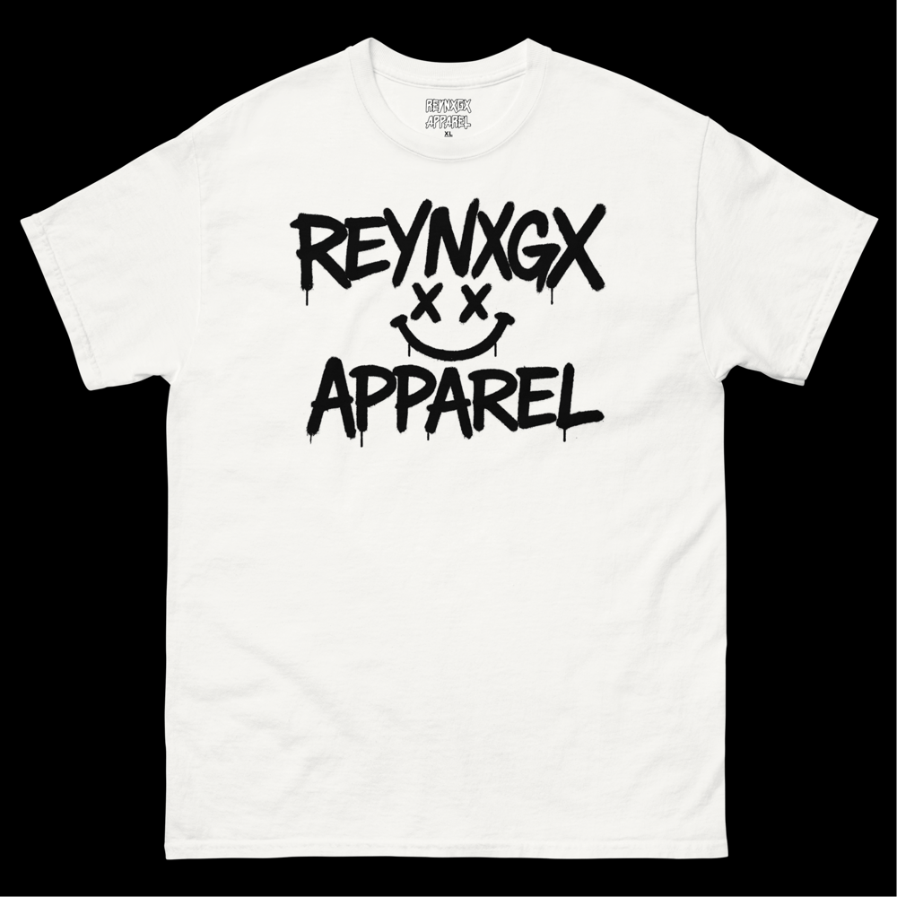 Smiley Face black on white T-Shirt