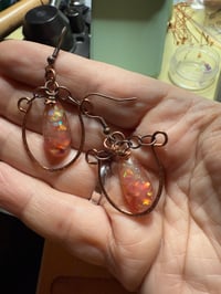 Image 2 of Copper Nebula Earrings