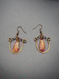 Image 1 of Copper Nebula Earrings