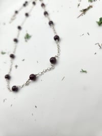 Image 2 of Garnet necklace with clasp