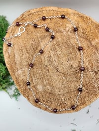 Image 3 of Garnet necklace with clasp