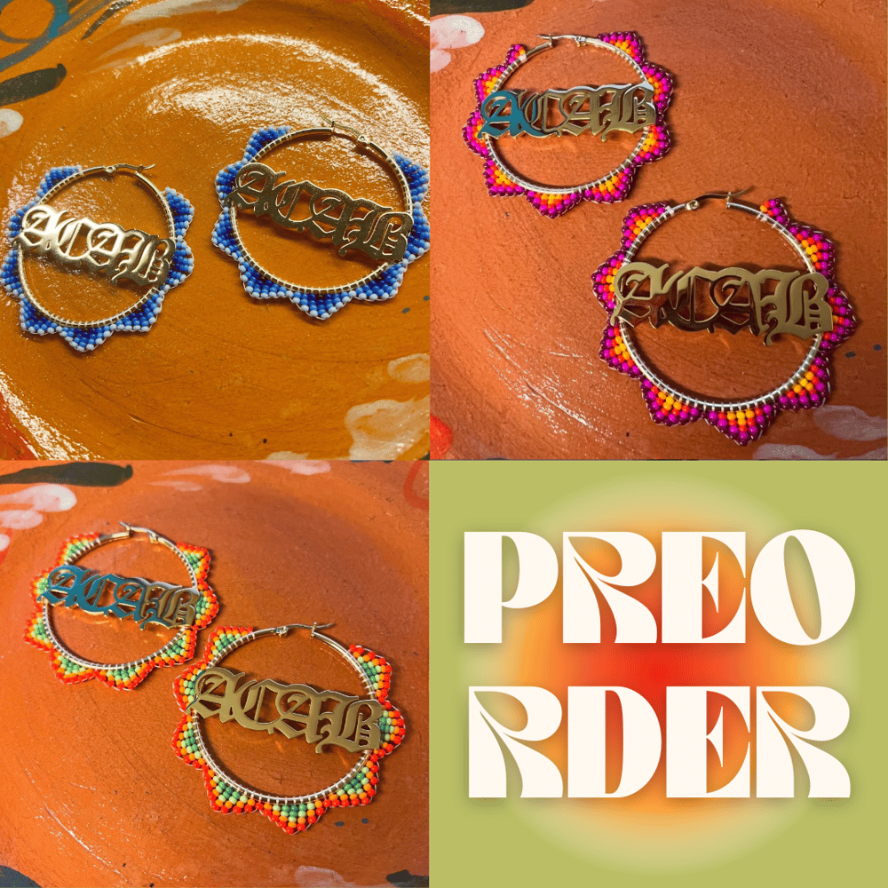 PREORDER: Beaded Hoops