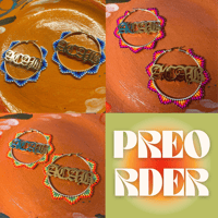 Image 1 of PREORDER: Beaded Hoops