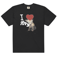 I Heart My Dogs Tee - (WHITE ON BLACK)