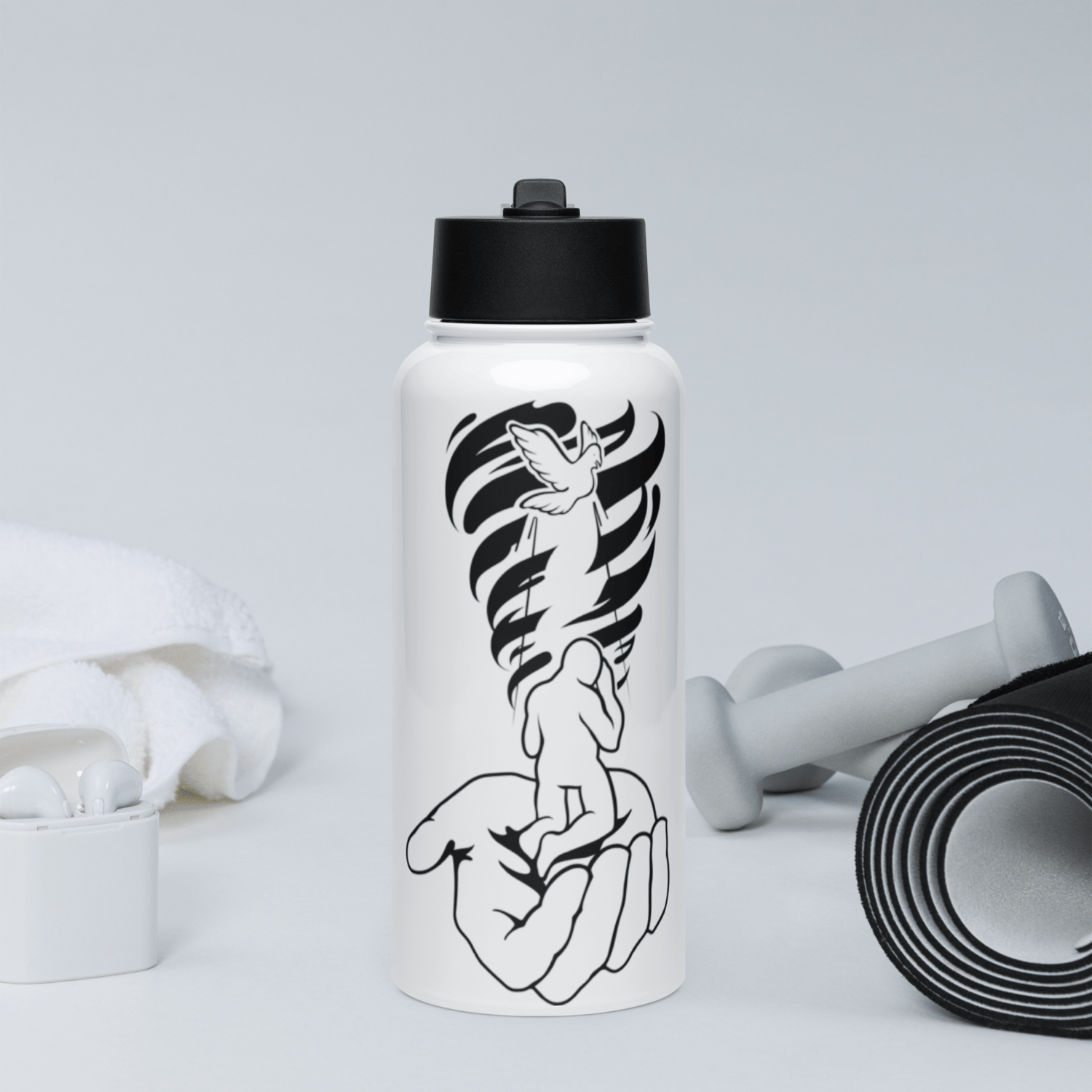 Image of Stir Up The Gift Stainless Steel Water Bottle - 32 oz 