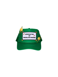 Image 2 of Nefertiti Bossed Up Kelly Green X Kelly Green Trucker Hat 
