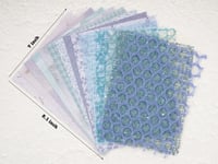 Image 4 of 90 Sheets, Scrapbook Paper and Mesh Assorted Set 5.1x7 Inch