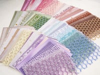 Image 3 of 90 Sheets, Scrapbook Paper and Mesh Assorted Set 5.1x7 Inch