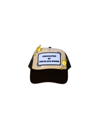 Image 2 of Nefertiti Bossed Up Tan X Chocolate Trucker Hat 