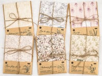 Image 5 of 240 Pcs Vintage Floral Scrapbook Paper & Textured Paper & Label Journaling Stickers Assorted Set A6