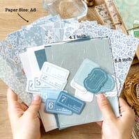 Image 5 of 240 Pieces Vintage Floral Paper and Textured Paper Assorted Set 4.1x5.8 Inch A6