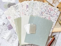 Image 3 of 240 Pieces Vintage Floral Paper and Textured Paper Assorted Set