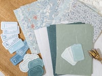 Image 4 of 240 Pieces Vintage Floral Paper and Textured Paper Assorted Set