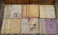 Image 4 of 180 Sheets of Scrapbook Paper, Vintage Journaling Scrapbooking Supplies Craft Kits 6.8×4.7 inch