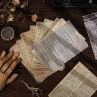 Image 4 of 180 Sheets of Scrapbook Paper, Vintage Journaling Scrapbooking Supplies Craft Kits