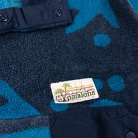 Image 3 of Patagonia Pataloha Synchilla Snap T Fleece Sweater - Blue Ferns