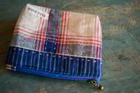 Image 5 of Handwoven Fabric Small Zipper Pouch – Vintage Cotton, Coin and Card Purse