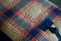 Image 4 of Handmade Vintage Fabric Book Sleeve – Handwoven Cotton, Chinese Knob Button Closure