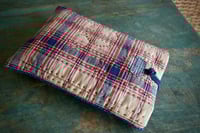 Image 1 of Handmade Fabric Book Sleeve – Vintage Handwoven Cotton, Sashiko Book Pouch