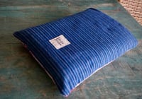 Image 5 of Handmade Fabric Book Sleeve – Vintage Handwoven Cotton, Sashiko Book Pouch