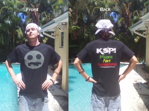 Image of 'KSP! Face'  T-Shirt (Black) [Limited Edition]