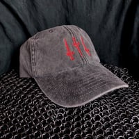 Image 1 of CREST OF SWORDS (Blood Red Swords On Battleworn Gray)