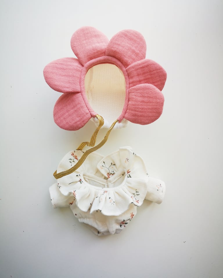 Tenue mini fleur rose Image 2