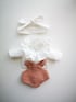 Tenue mailles rose blouse pois Image 2