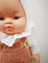 Tenue mailles rose blouse pois Image 3
