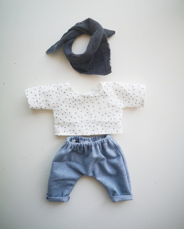 Tenue jean & pois Image 2