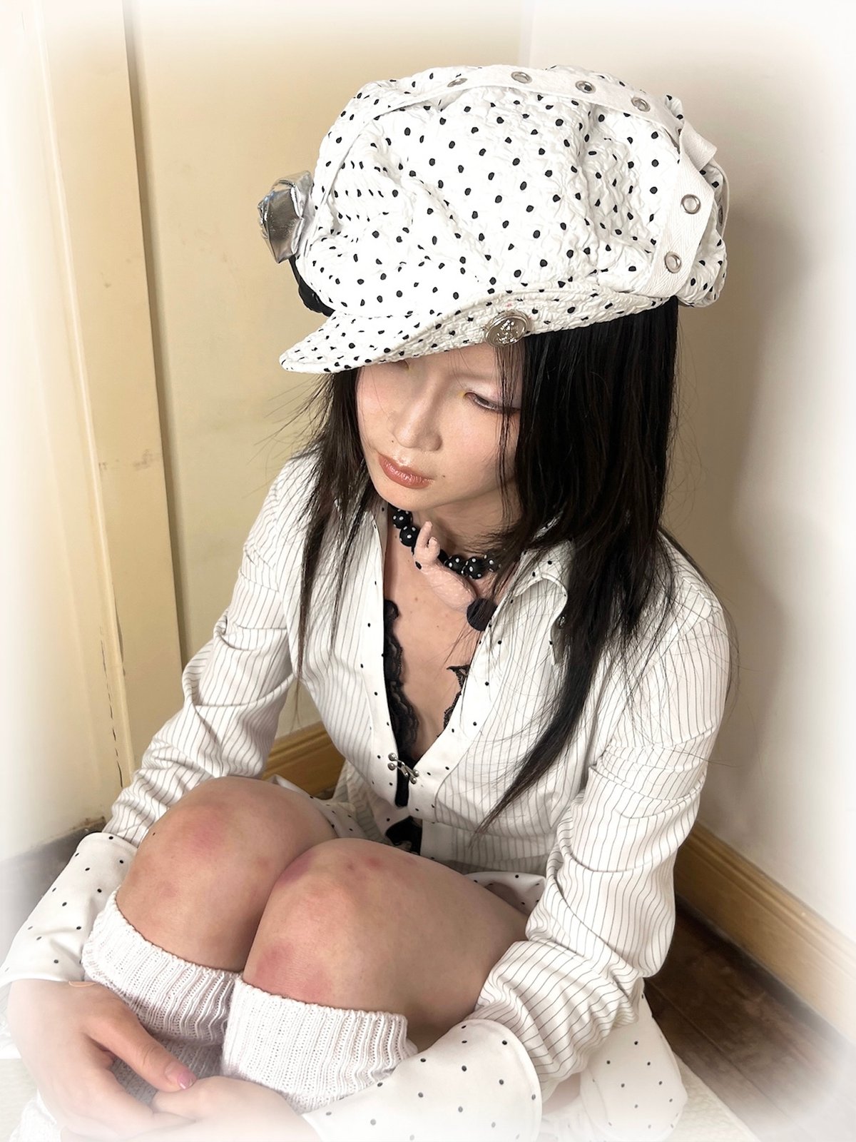 Polka dot beret | nit alcove