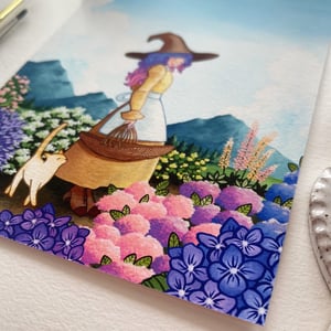 Image of Gathering Herbs, fine art print (3 sizes)