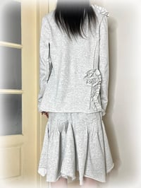 Image 4 of 3D floral sweatshirt blazer
