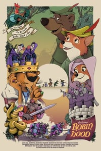 Image 1 of Robin Hood 24x36" Glicee Print Reg and Var