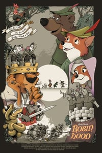 Image 2 of Robin Hood 24x36" Glicee Print Reg and Var