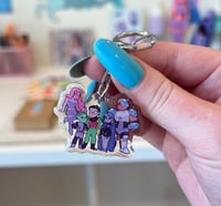 Image 2 of teen titans glitter acrylic charm