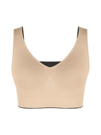 Image 3 of Reversible Two-Tone Seamless Bra
