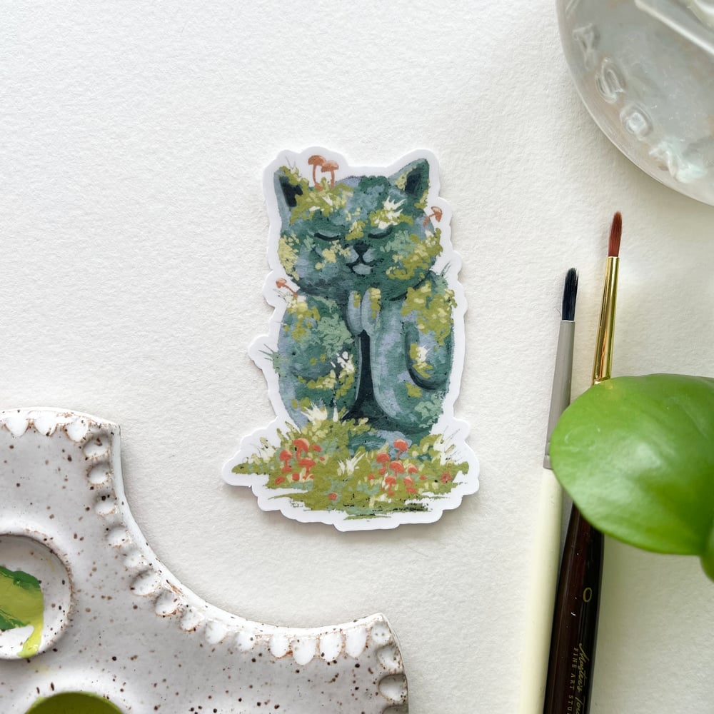 Image of Cat Jizo, vinyl sticker