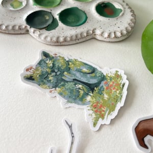 Image of Cat Jizo, vinyl sticker