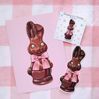 Image 6 of Chocolate Bunny acrylic pin 