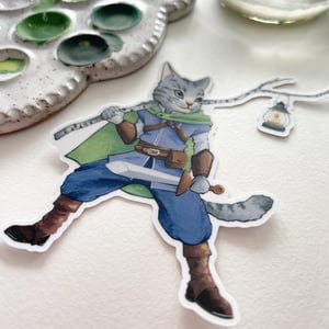 Image of Hero the Adventure Cat, vinyl sticker