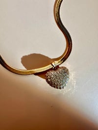 Image 2 of Pave Heart Choker 