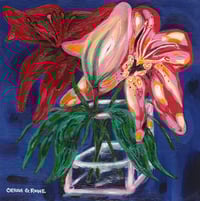 Image 1 of 'Exuberance' - Acrylic on Canvas Panel, 8x8 Framed