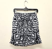 Image 4 of Geometric Realms Basketball Shorts Black And White