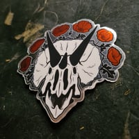 Image 4 of Dinosaur Skulls & Flowers - 3 Stickers Pack - Mirrored & Clear