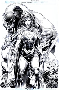 Image 1 of NEW WONDER WOMAN   11" x 17"  Pin-Up 