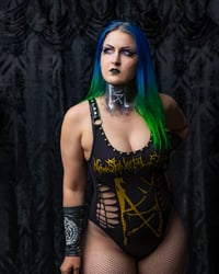 Image 5 of M/L New Skeletal Faces Bodysuit