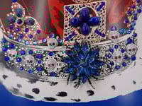 Image 11 of Prestige A3 Blue Jewel and Lapis Crown in 3D box frame